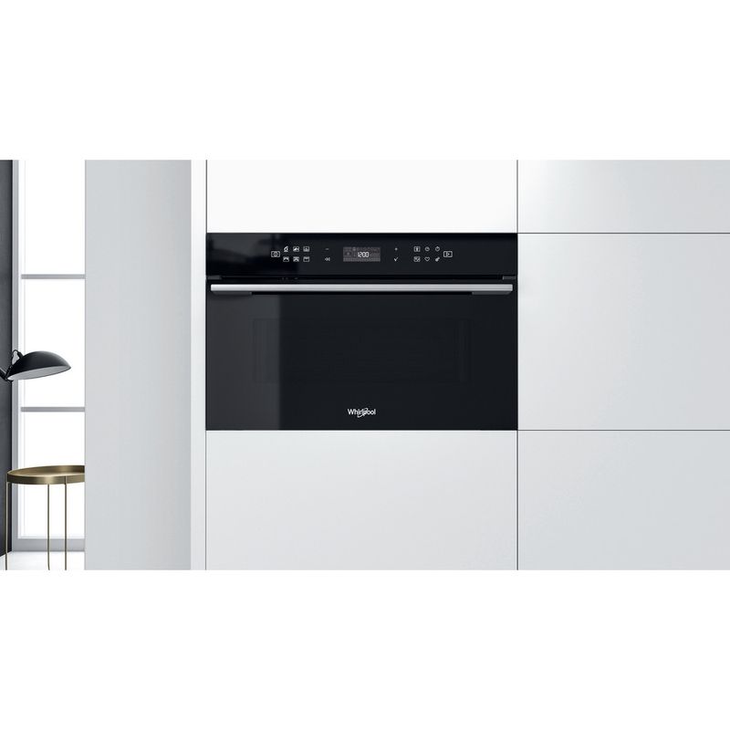 Whirlpool Microondas Encastre W7 MD440 NB Negro Electrónico 31 MW + Función Grill 1000.0 Lifestyle frontal