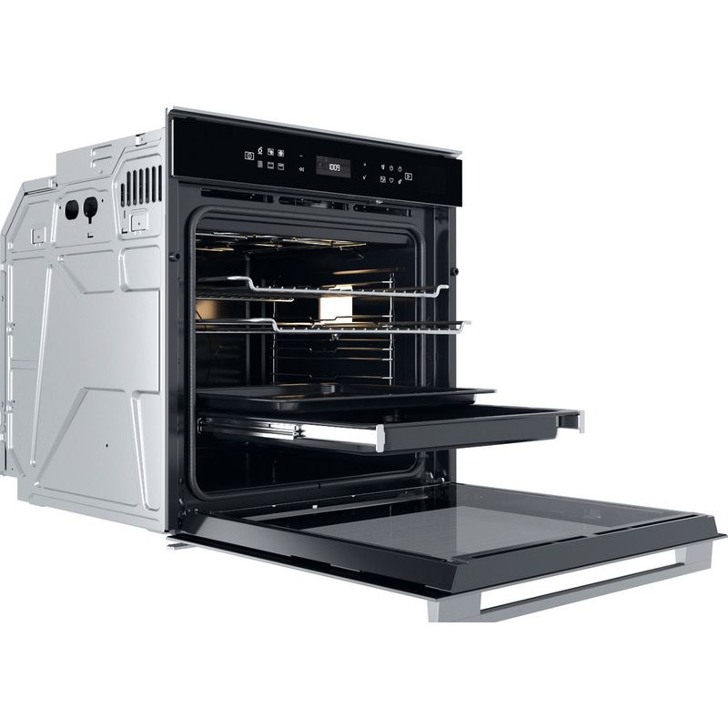 Whirlpool Horno Encastre W7 OS4 4S1 P BL Eléctrico A + Perspective open