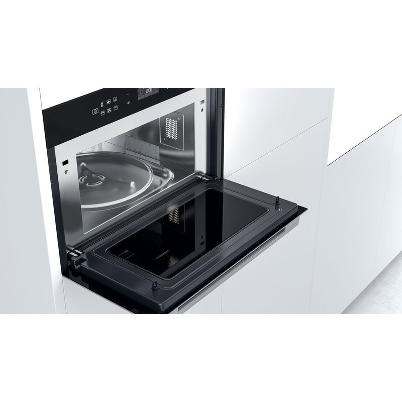 Whirlpool Microondas Encastre W7 MD440 NB Negro Electrónico 31 MW + Función Grill 1000.0 Lifestyle perspective open