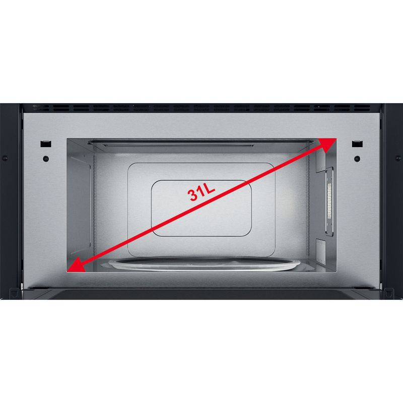 Whirlpool Microondas Encastre W7 MD440 NB Negro Electrónico 31 MW + Función Grill 1000.0 Cavity