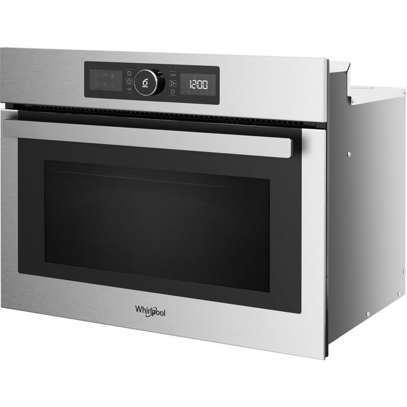 Whirlpool Microondas Encastre AMW 9605/IX Acero inoxidable Electrónico 40 MW-Combi 900 Perspective