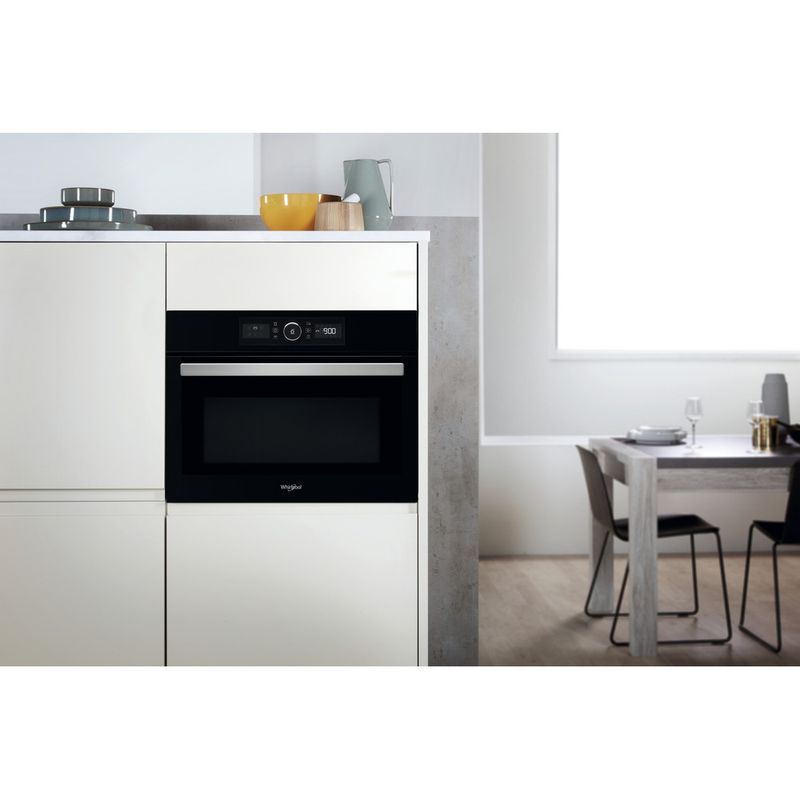 Whirlpool Microondas Encastre AMW 9605/NB Negro Electrónico 40 MW-Combi 900 Lifestyle frontal