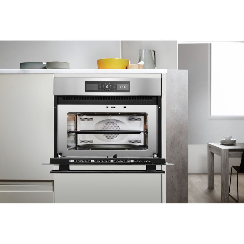 Whirlpool Microondas Encastre AMW 9605/IX Acero inoxidable Electrónico 40 MW-Combi 900 Lifestyle frontal open