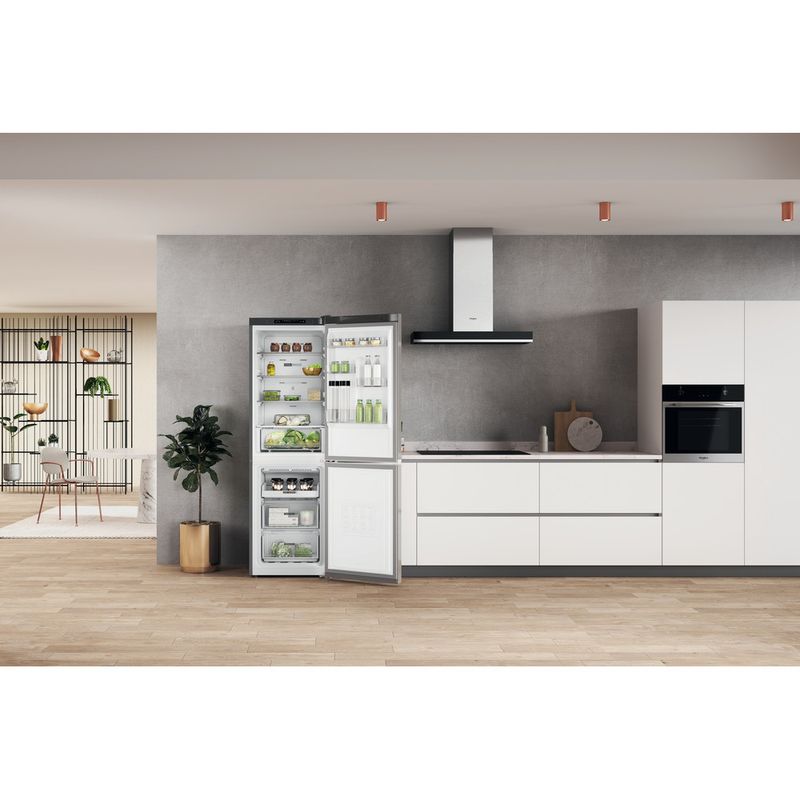 Whirlpool Combinación de frigorífico / congelador Libre instalación W7X 83A OX 1 Optic Inox 2 doors Lifestyle frontal open