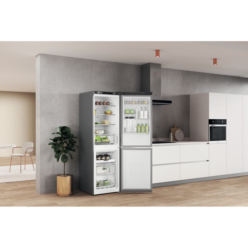 Whirlpool Combinación de frigorífico / congelador Libre instalación W7X 83A OX 1 Optic Inox 2 doors Lifestyle perspective open