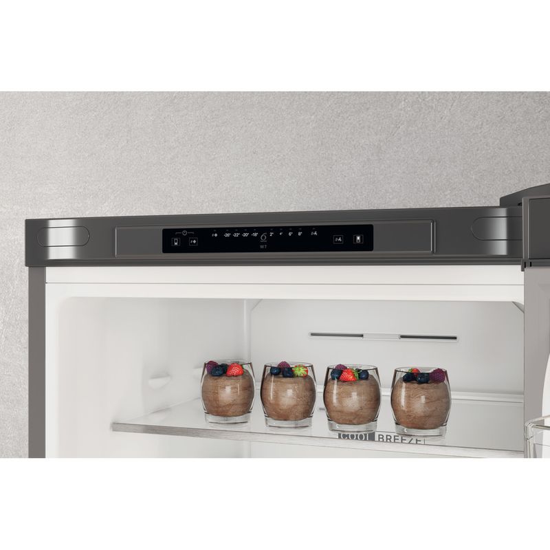 Whirlpool Combinación de frigorífico / congelador Libre instalación W7X 83A OX 1 Optic Inox 2 doors Control panel