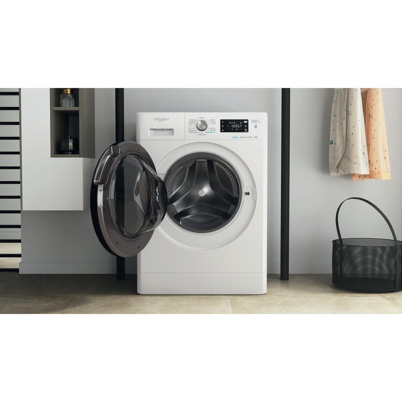 Whirlpool Lavadora Libre instalación FFB 9648 BV EU Blanco Cargador frontal C Lifestyle frontal open