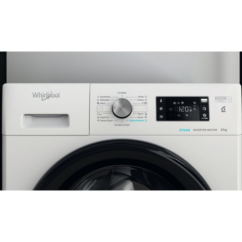 Whirlpool Lavadora Libre instalación FFB 9648 BV EU Blanco Cargador frontal C Lifestyle control panel