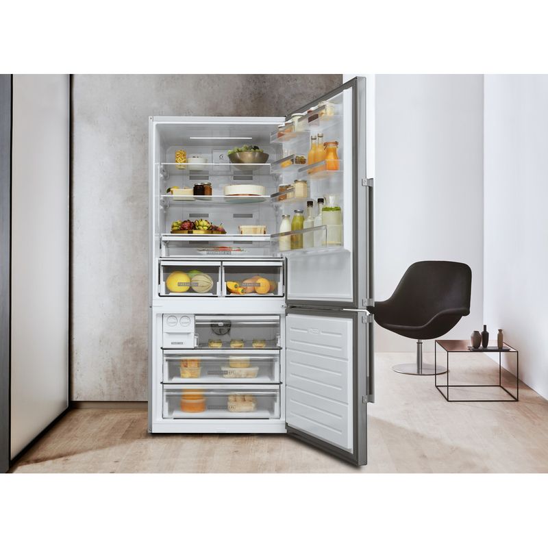 Whirlpool Combinación de frigorífico / congelador Libre instalación W84BE 72 X 2 Inox 2 doors Lifestyle frontal open