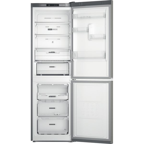 Whirlpool Combinación de frigorífico / congelador Libre instalación W7X 82I OX Optic Inox 2 doors Frontal open