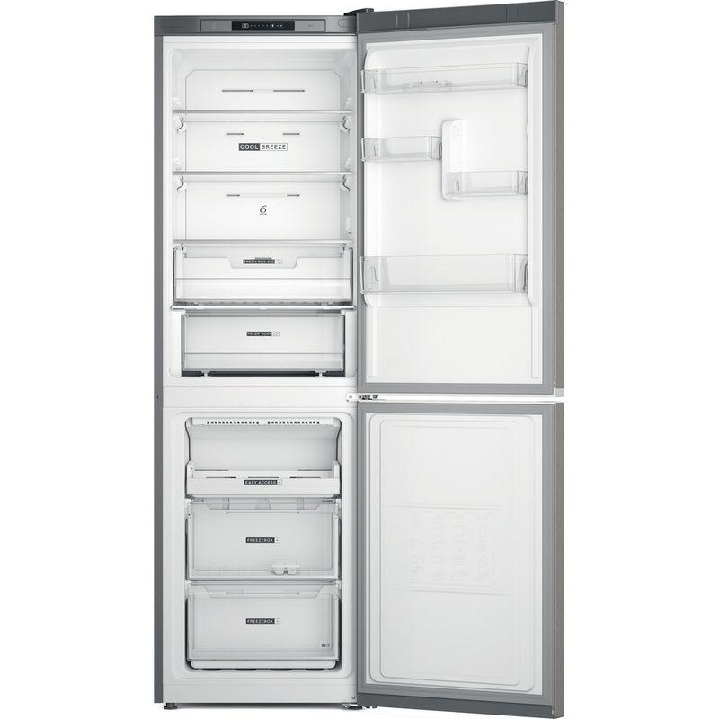 Whirlpool Combinación de frigorífico / congelador Libre instalación W7X 82I OX Optic Inox 2 doors Frontal open