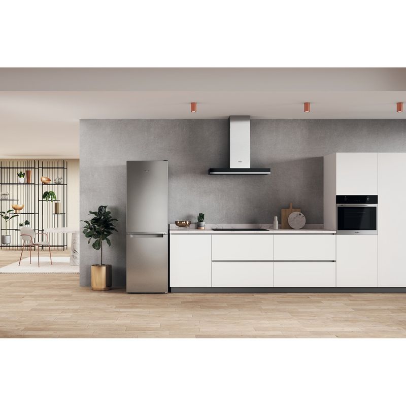 Whirlpool Combinación de frigorífico / congelador Libre instalación W7X 82I OX Optic Inox 2 doors Lifestyle frontal