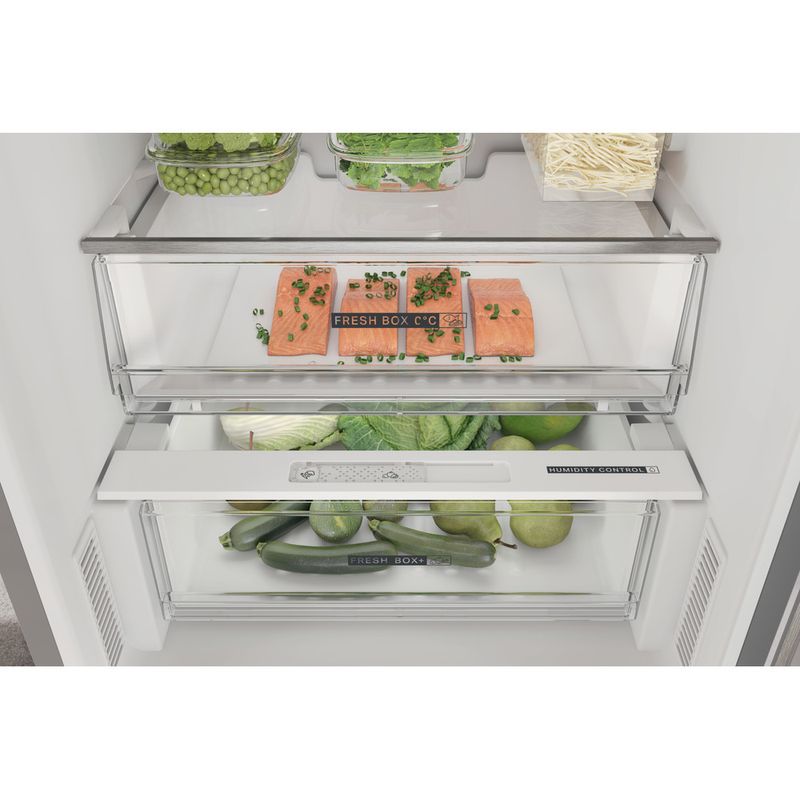 Whirlpool Combinación de frigorífico / congelador Libre instalación W7X 82I OX Optic Inox 2 doors Drawer