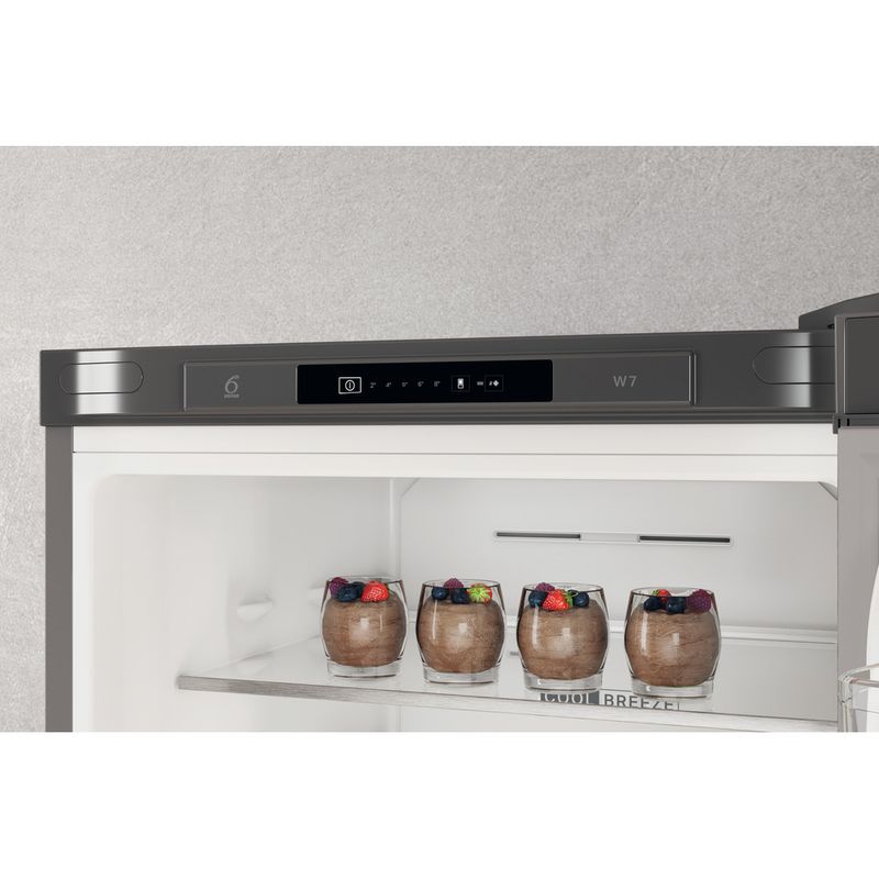 Whirlpool Combinación de frigorífico / congelador Libre instalación W7X 82I OX Optic Inox 2 doors Control panel