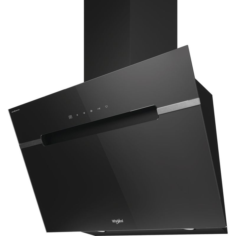 Whirlpool Campana Encastre WHVS 91F LT DP K Negro Wall-mounted Electrónico Perspective