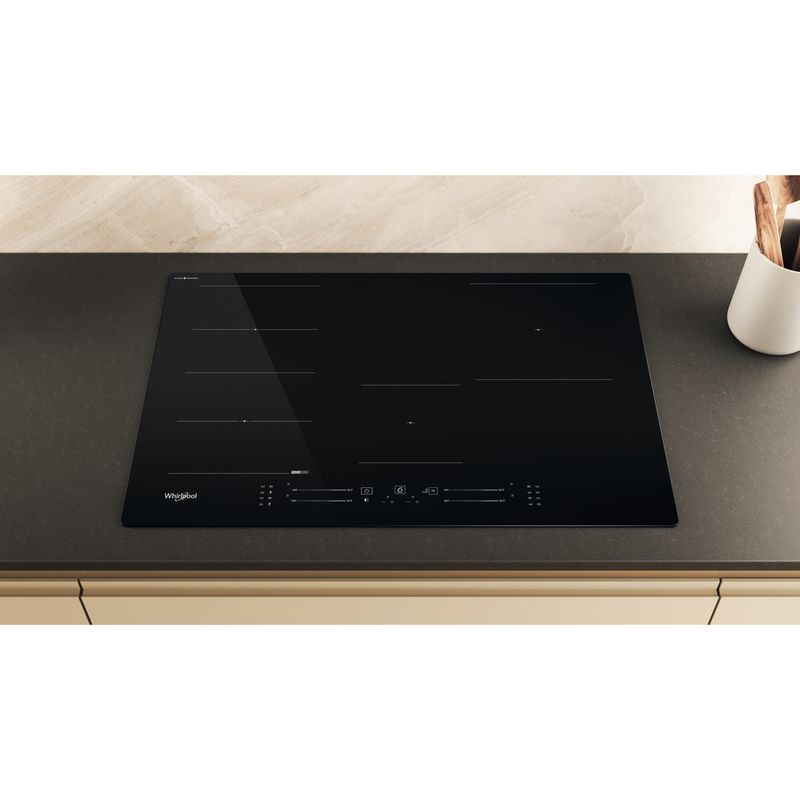 Whirlpool Encimera WF S1577 CPNE Negro Induction vitroceramic Lifestyle frontal top down
