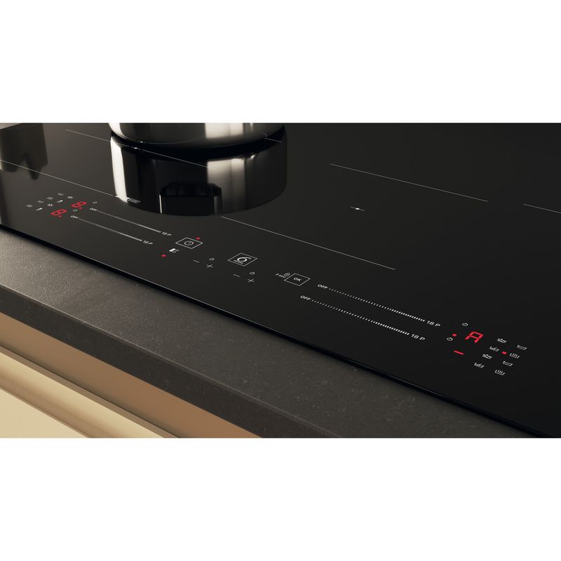 Whirlpool Encimera WF S1577 CPNE Negro Induction vitroceramic Control panel