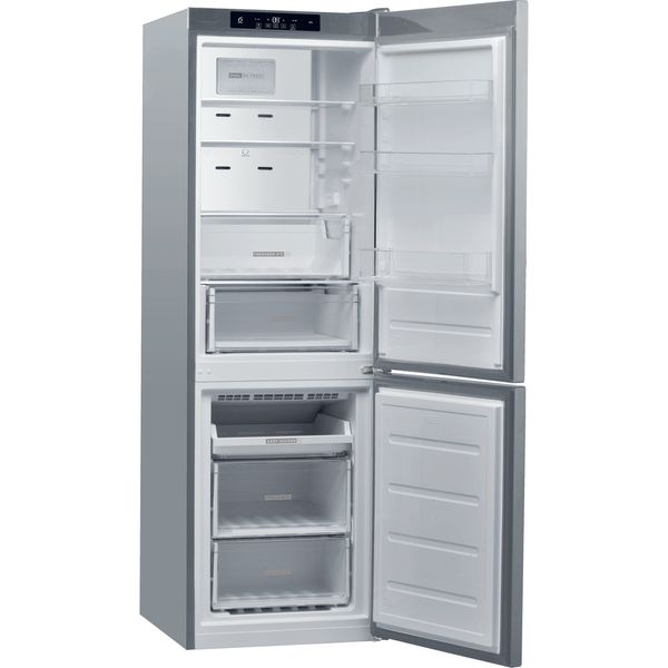 Whirlpool Combinación de frigorífico / congelador Libre instalación W9C 841C OX Optic Inox 2 doors Perspective open