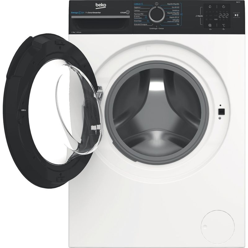 Beko-Lavadora-Independiente-BM3WFSU39413-Blanco-A-Frontal-open